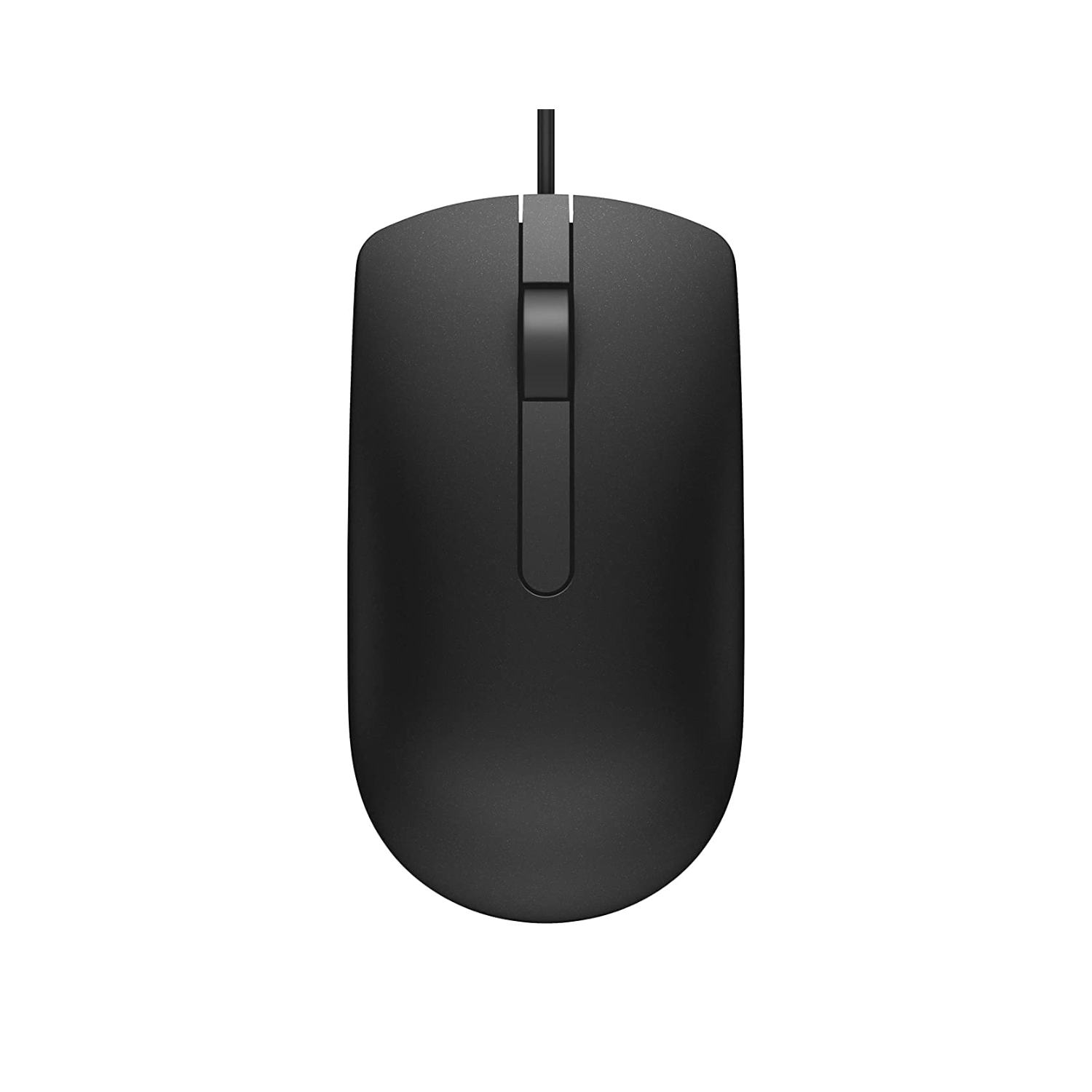Dell MS116 Optical Wired USB Mouse - 1000 DPI Tracking, Ambidextrous Ergonomic Design, Plug and Play (Black)