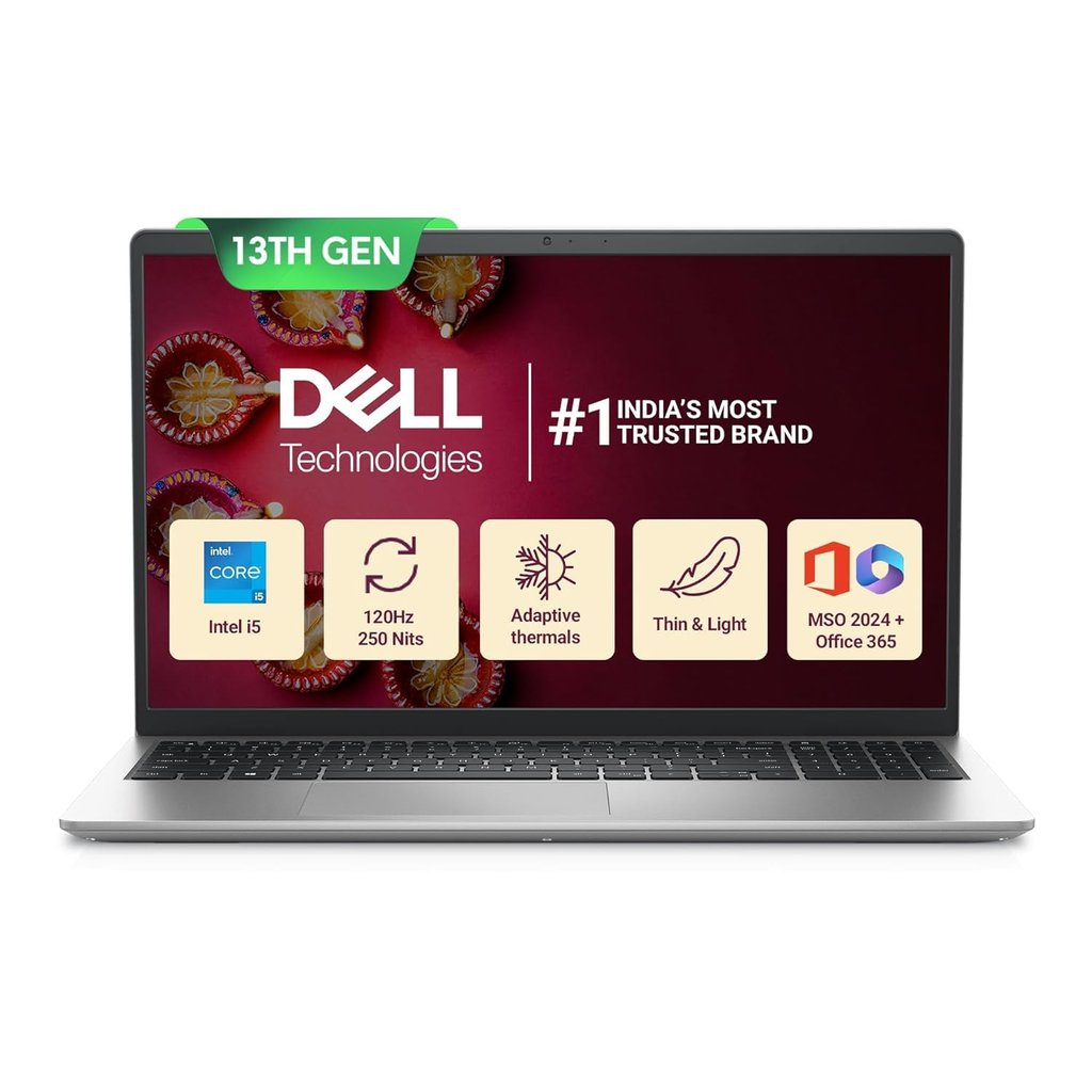 Dell Inspiron 15 3530 (OIN353034151RINS1) 15.6" FHD Laptop (Intel Core i5 13th Gen / 16GB RAM / 1TB SSD / Windows 11 / MS Office H&S 2024 / Platinum Silver)