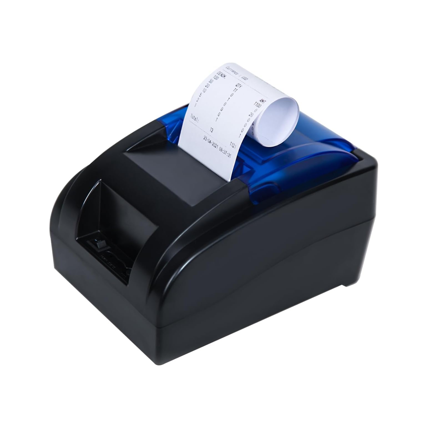 GOBBLER 58mm (2 Inches) Direct Thermal Receipt Printer (USB Wired & Bluetooth Connectivity / Monochrome Desktop POS Bill Printer)