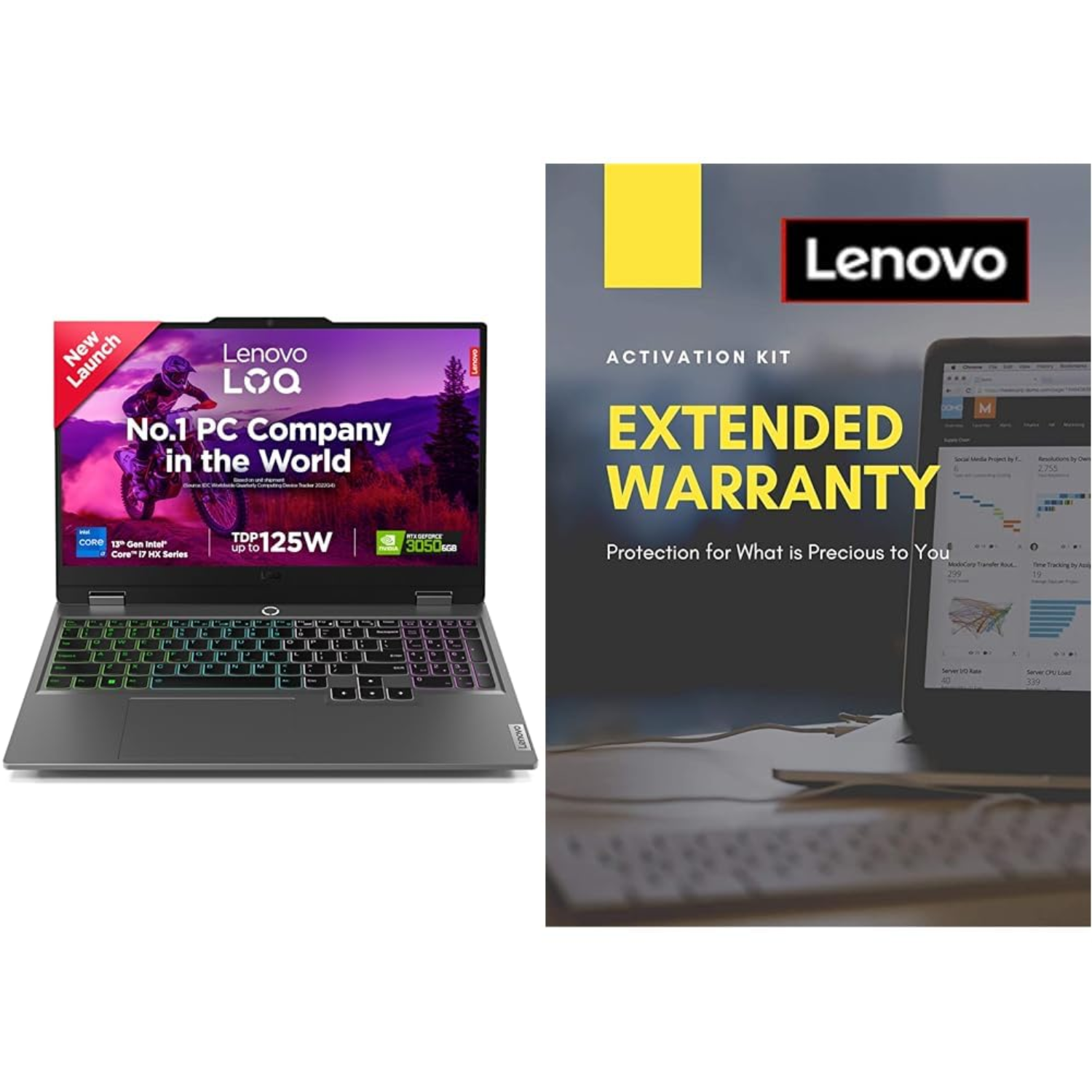 Lenovo LOQ 15.6" FHD 144Hz 300Nits Gaming Laptop - Intel Core i7-13650HX, NVIDIA GeForce RTX 3050, 16GB RAM, 512GB SSD, Win 11 + 1 Year Extended Warranty with Onsite Service (5WS0K75657)