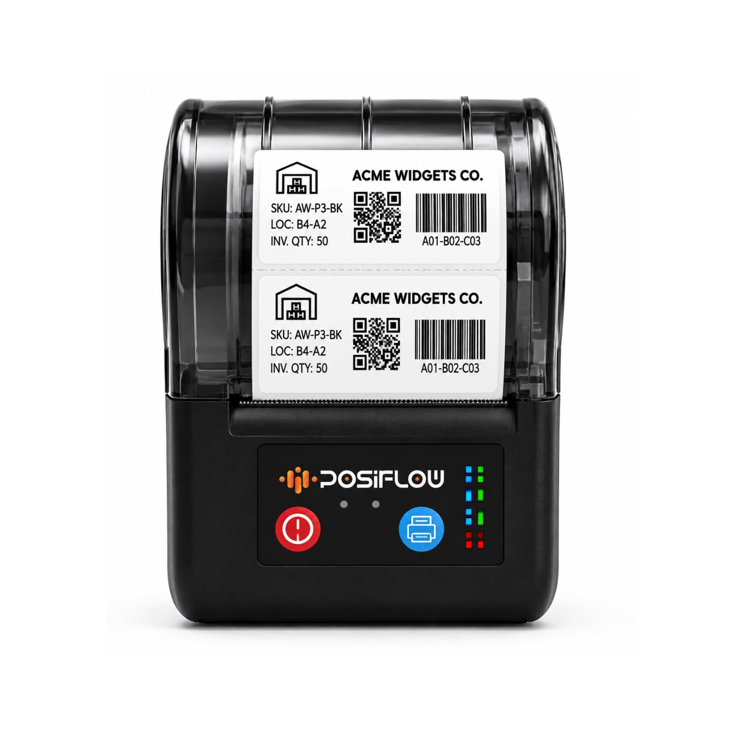 POSiFLOW TagLite 2-Inch Compact Thermal Label Printer (Inkless Thermal / Mobile & Desktop Compatible / Business, Office, Home)