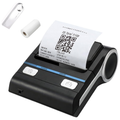 GZGYNADAST 80mm (3 Inch) Portable Bluetooth Thermal Receipt Printer (Compatible with Android & Windows / Wireless Mobile Bill Invoice Printer for Small Business / Black)