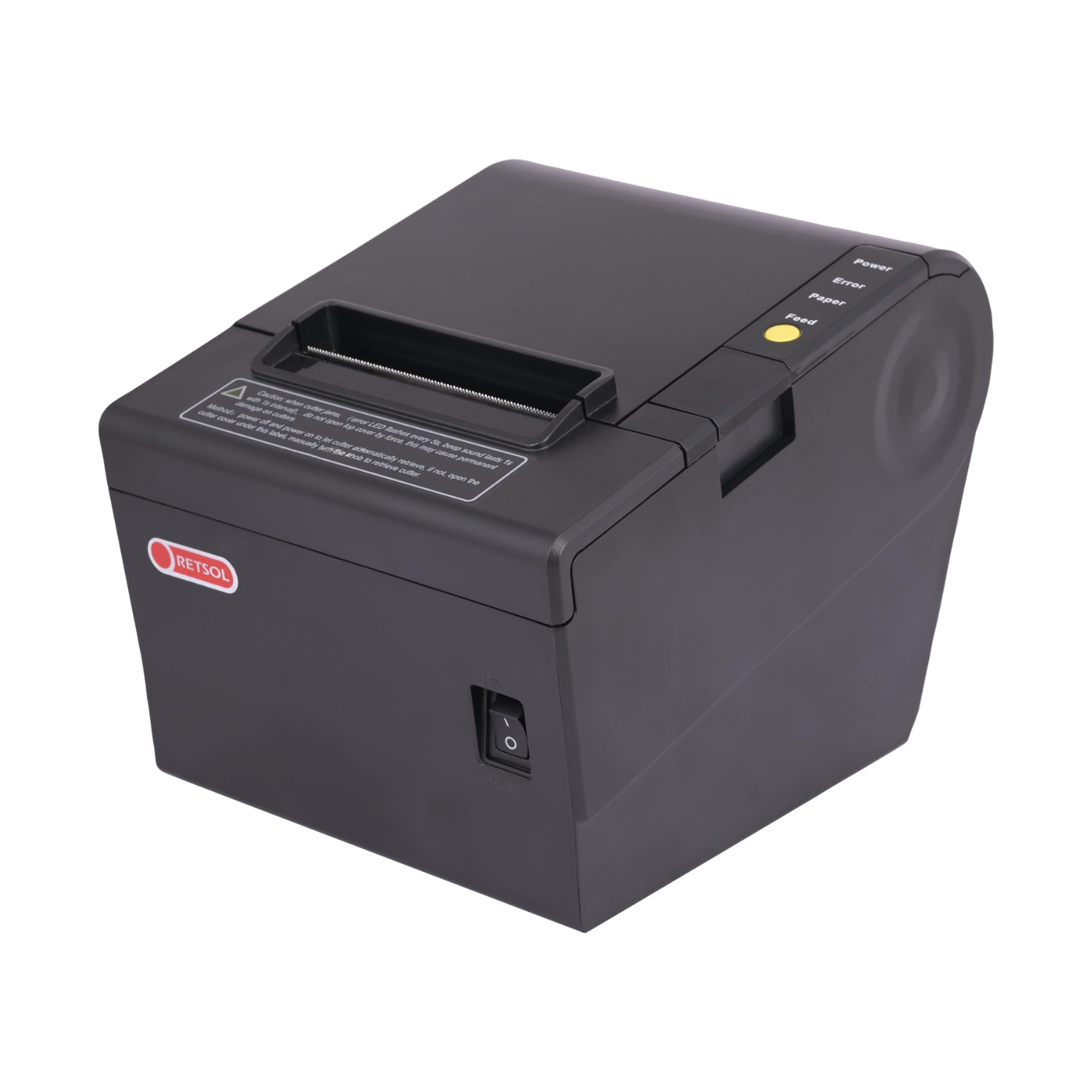 RETSOL TP806 Direct Thermal Receipt & Label Printer (300mm/s High Speed / USB, Bluetooth, Wi-Fi & Ethernet Connectivity / ESC/POS Compatible / Billing & Kitchen Printer / Black)