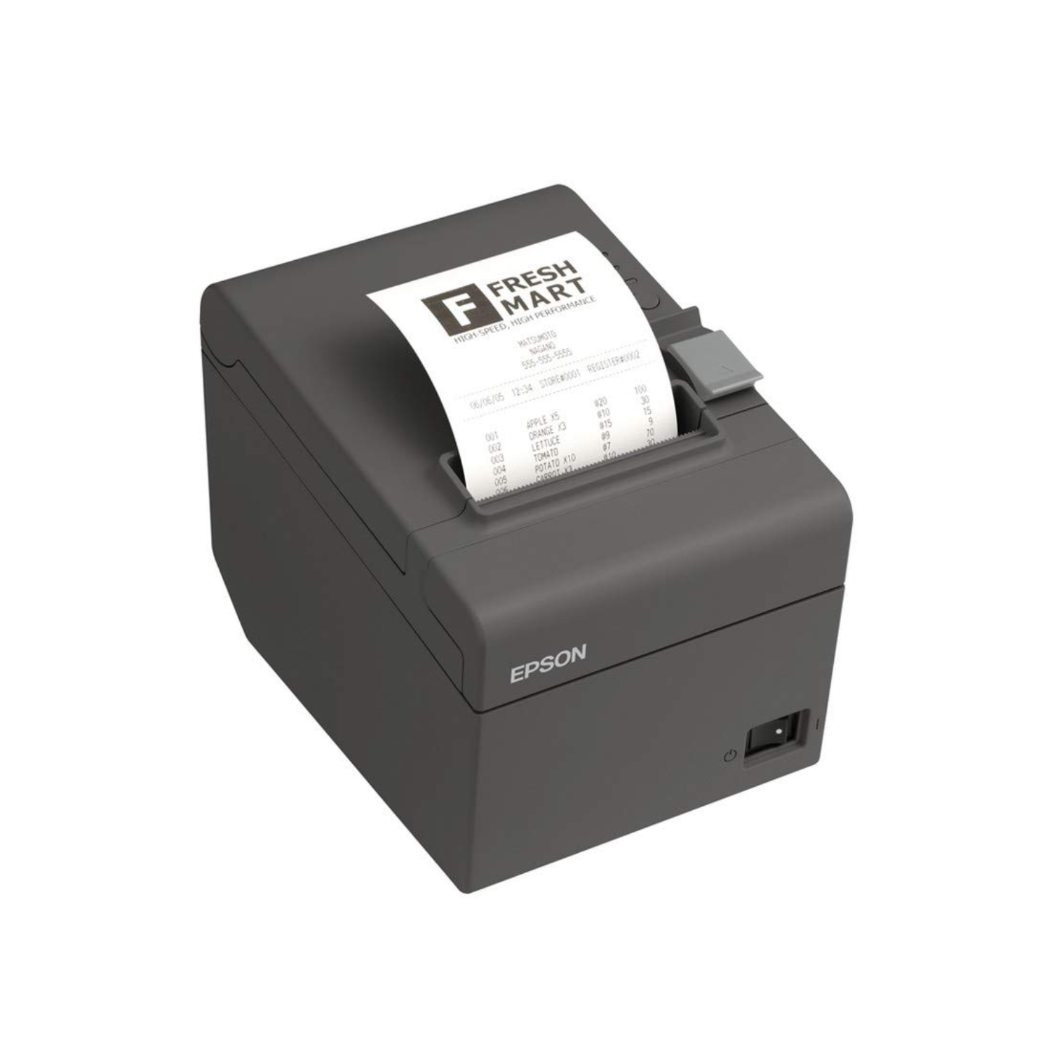 Epson TM-T82 Thermal Receipt POS Printer (Wired USB POS Printer / High-Reliability Commercial Billing Printer / Dark Grey)