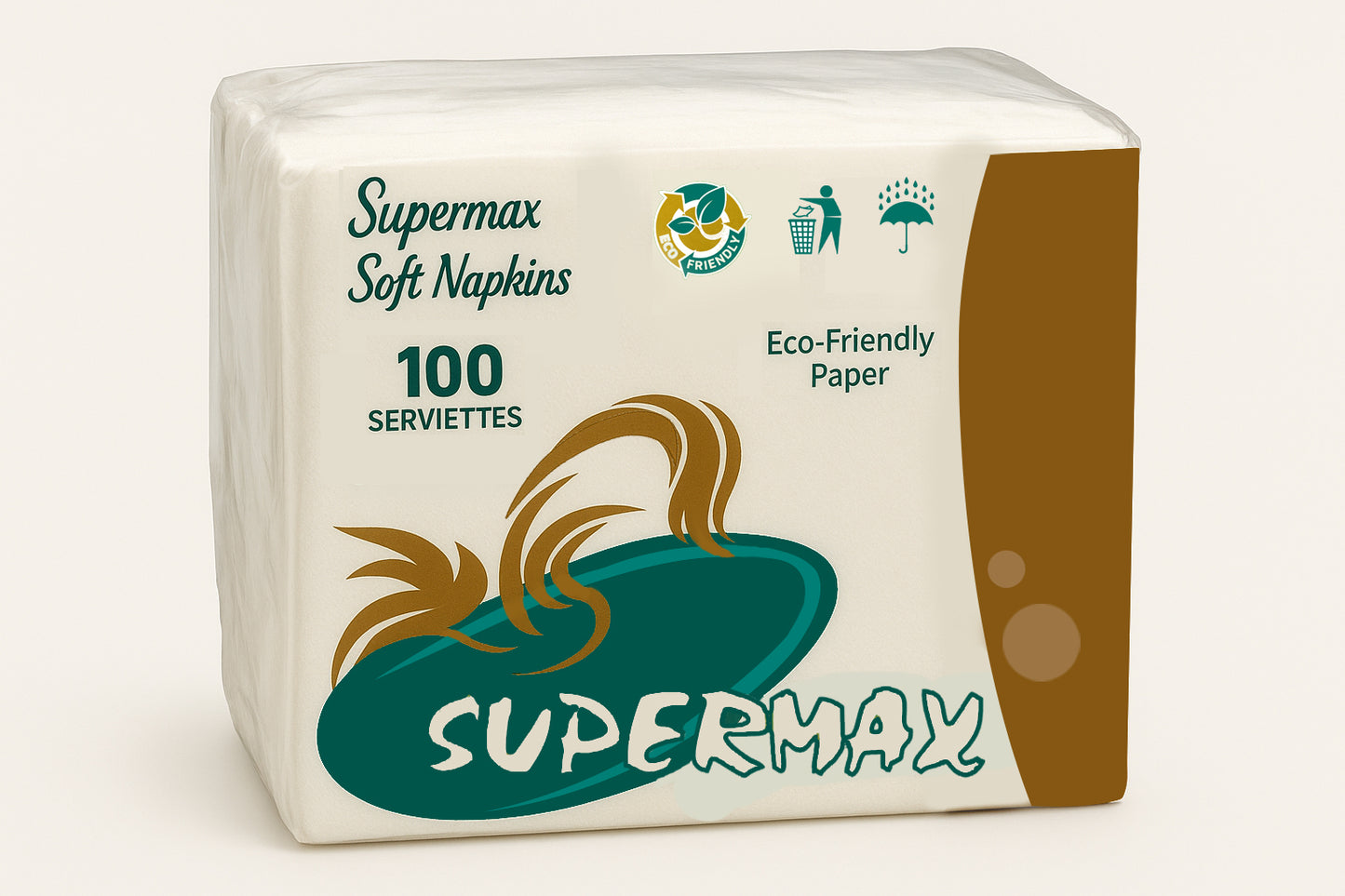 SUPERMAX1 Ply Face Tissue - (90 Each, Pack of 10)