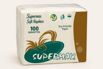 SUPERMAX1 Ply Face Tissue - (90 Each, Pack of 10)